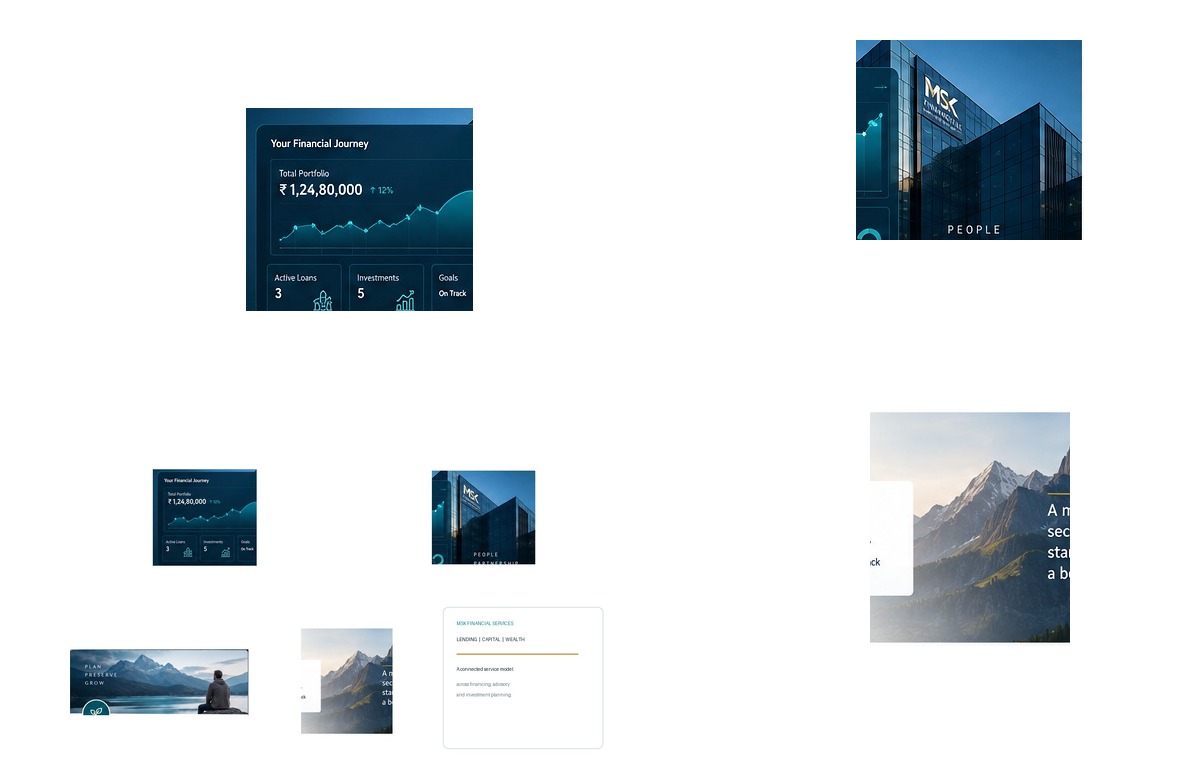 MSK Financial Services journey collage